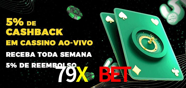 Promoções do cassino ao Vivo 79X BET